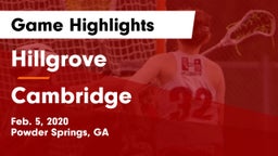 Hillgrove  vs Cambridge  Game Highlights - Feb. 5, 2020