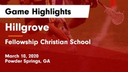 Hillgrove  vs Fellowship Christian School Game Highlights - March 10, 2020