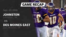 Recap: Johnston  vs. Des Moines East  2016
