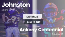 Matchup: Johnston  vs. Ankeny Centennial  2020