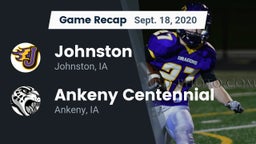 Recap: Johnston  vs. Ankeny Centennial  2020