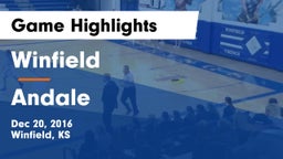 Winfield  vs Andale  Game Highlights - Dec 20, 2016