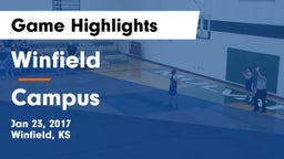 Winfield  vs Campus  Game Highlights - Jan 23, 2017