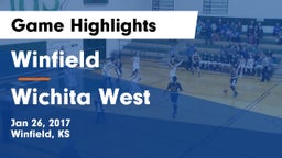 Winfield  vs Wichita West Game Highlights - Jan 26, 2017