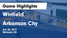 Winfield  vs Arkansas City  Game Highlights - Jan 28, 2017