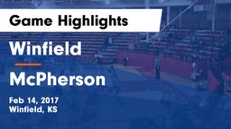 Winfield  vs McPherson  Game Highlights - Feb 14, 2017