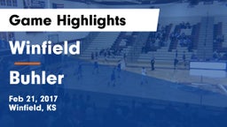 Winfield  vs Buhler  Game Highlights - Feb 21, 2017