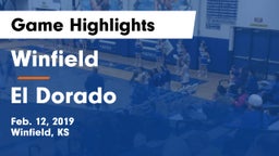 Winfield  vs El Dorado  Game Highlights - Feb. 12, 2019