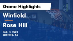 Winfield  vs Rose Hill  Game Highlights - Feb. 4, 2021