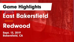 East Bakersfield  vs Redwood Game Highlights - Sept. 13, 2019