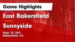 East Bakersfield  vs Sunnyside  Game Highlights - Sept. 25, 2021