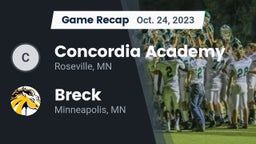 Recap: Concordia Academy vs. Breck  2023