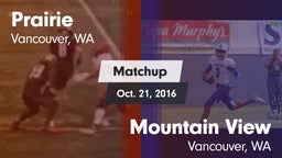 Matchup: Prairie  vs. Mountain View  2016