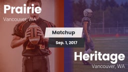 Matchup: Prairie  vs. Heritage  2017