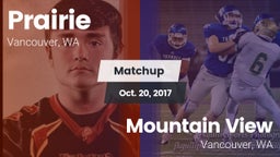 Matchup: Prairie  vs. Mountain View  2017