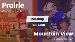 Matchup: Prairie  vs. Mountain View  2018