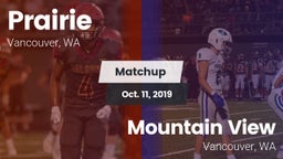 Matchup: Prairie  vs. Mountain View  2019
