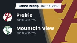 Recap: Prairie  vs. Mountain View  2019