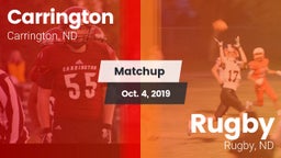 Matchup: Carrington High vs. Rugby  2019