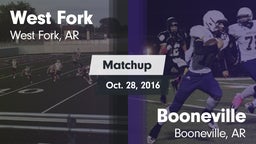 Matchup: West Fork vs. Booneville  2016