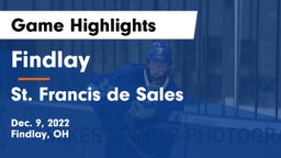 Findlay  vs St. Francis de Sales  Game Highlights - Dec. 9, 2022