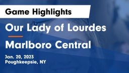 Our Lady of Lourdes  vs Marlboro Central  Game Highlights - Jan. 20, 2023