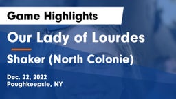 Our Lady of Lourdes  vs Shaker  (North Colonie) Game Highlights - Dec. 22, 2022