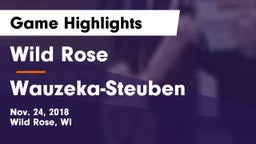 Wild Rose  vs Wauzeka-Steuben  Game Highlights - Nov. 24, 2018