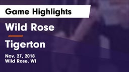 Wild Rose  vs Tigerton  Game Highlights - Nov. 27, 2018