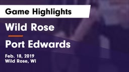 Wild Rose  vs Port Edwards  Game Highlights - Feb. 18, 2019