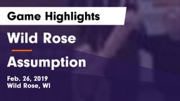 Wild Rose  vs Assumption  Game Highlights - Feb. 26, 2019