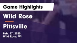 Wild Rose  vs Pittsville  Game Highlights - Feb. 27, 2020