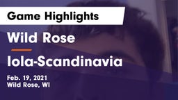 Wild Rose  vs Iola-Scandinavia  Game Highlights - Feb. 19, 2021