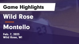 Wild Rose  vs Montello  Game Highlights - Feb. 7, 2023