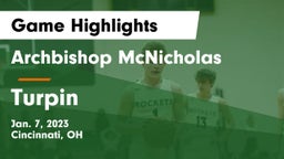 Archbishop McNicholas  vs Turpin  Game Highlights - Jan. 7, 2023