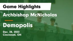 Archbishop McNicholas  vs Demopolis  Game Highlights - Dec. 28, 2022