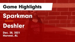 Sparkman  vs Deshler  Game Highlights - Dec. 28, 2021
