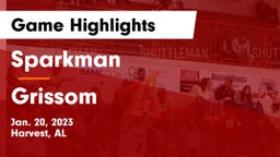 Sparkman  vs Grissom  Game Highlights - Jan. 20, 2023