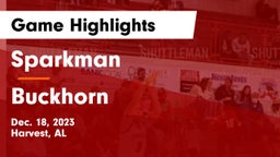 Sparkman  vs Buckhorn  Game Highlights - Dec. 18, 2023
