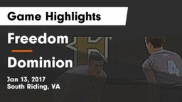Freedom  vs Dominion  Game Highlights - Jan 13, 2017
