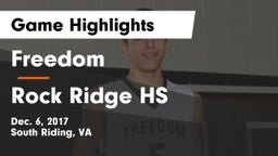 Freedom  vs Rock Ridge HS Game Highlights - Dec. 6, 2017