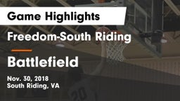 Freedom-South Riding  vs Battlefield  Game Highlights - Nov. 30, 2018