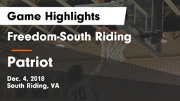 Freedom-South Riding  vs Patriot   Game Highlights - Dec. 4, 2018