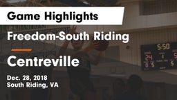 Freedom-South Riding  vs Centreville Game Highlights - Dec. 28, 2018