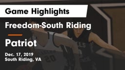 Freedom-South Riding  vs Patriot   Game Highlights - Dec. 17, 2019