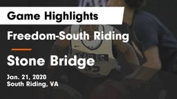 Freedom-South Riding  vs Stone Bridge  Game Highlights - Jan. 21, 2020