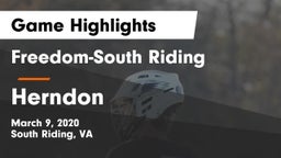 Freedom-South Riding  vs Herndon  Game Highlights - March 9, 2020