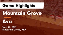 Mountain Grove  vs Ava  Game Highlights - Jan. 11, 2019