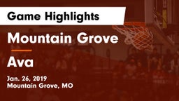 Mountain Grove  vs Ava  Game Highlights - Jan. 26, 2019