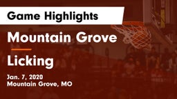 Mountain Grove  vs Licking  Game Highlights - Jan. 7, 2020